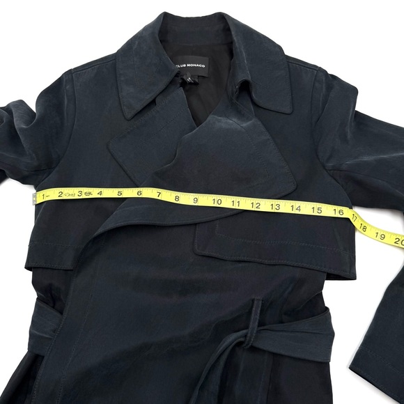 Club Monaco Dark Gray Trench Coat - Picture 8 of 10